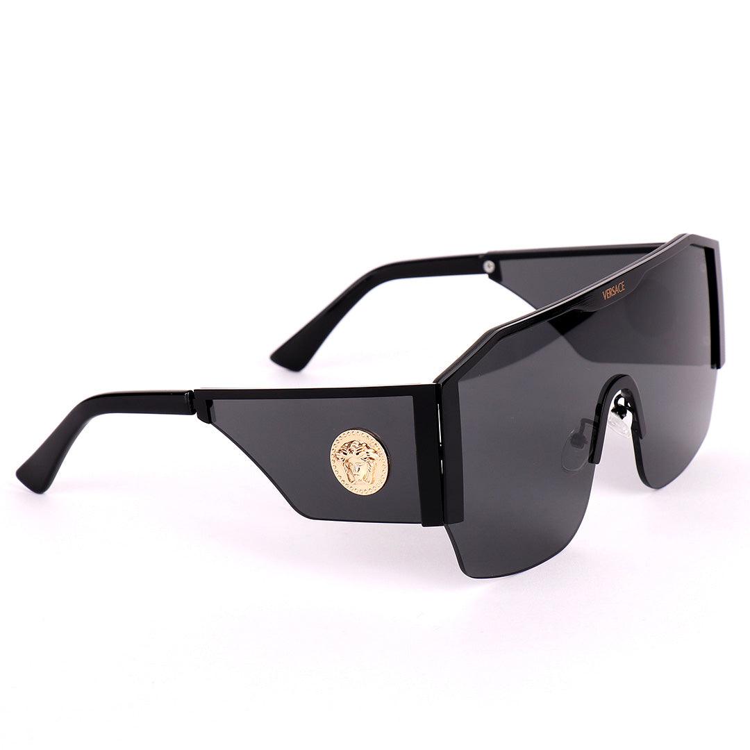 Authentic Ver Medusa Crested Black Sunglasses - Obeezi.com