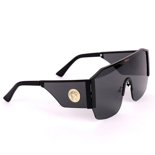 Authentic Ver Medusa Crested Black Sunglasses - Obeezi.com