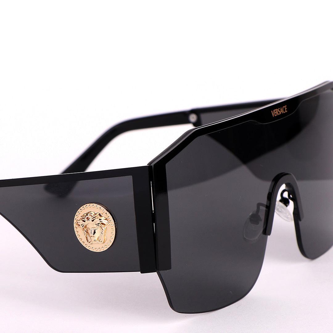 Authentic Ver Medusa Crested Black Sunglasses - Obeezi.com