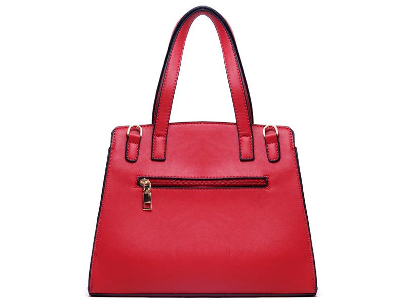Avalynn Satchel Women Fashion Leather Bag - Black - Obeezi.com