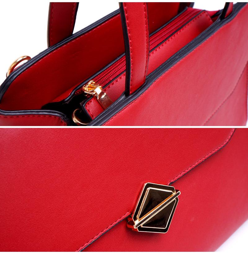 Avalynn Satchel Women Fashion Leather Bag - Grey - Obeezi.com