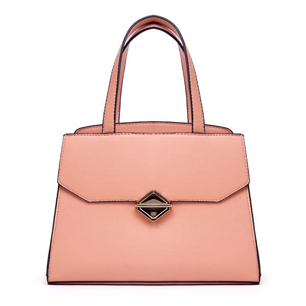 Avalynn Satchel Women Fashion Leather Bag - Pink - Obeezi.com