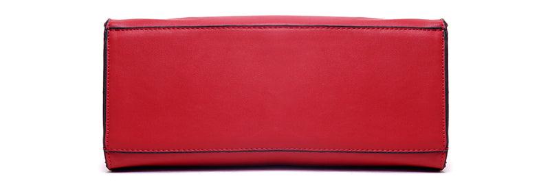 Avalynn Satchel Women Fashion Leather Bag - Red - Obeezi.com