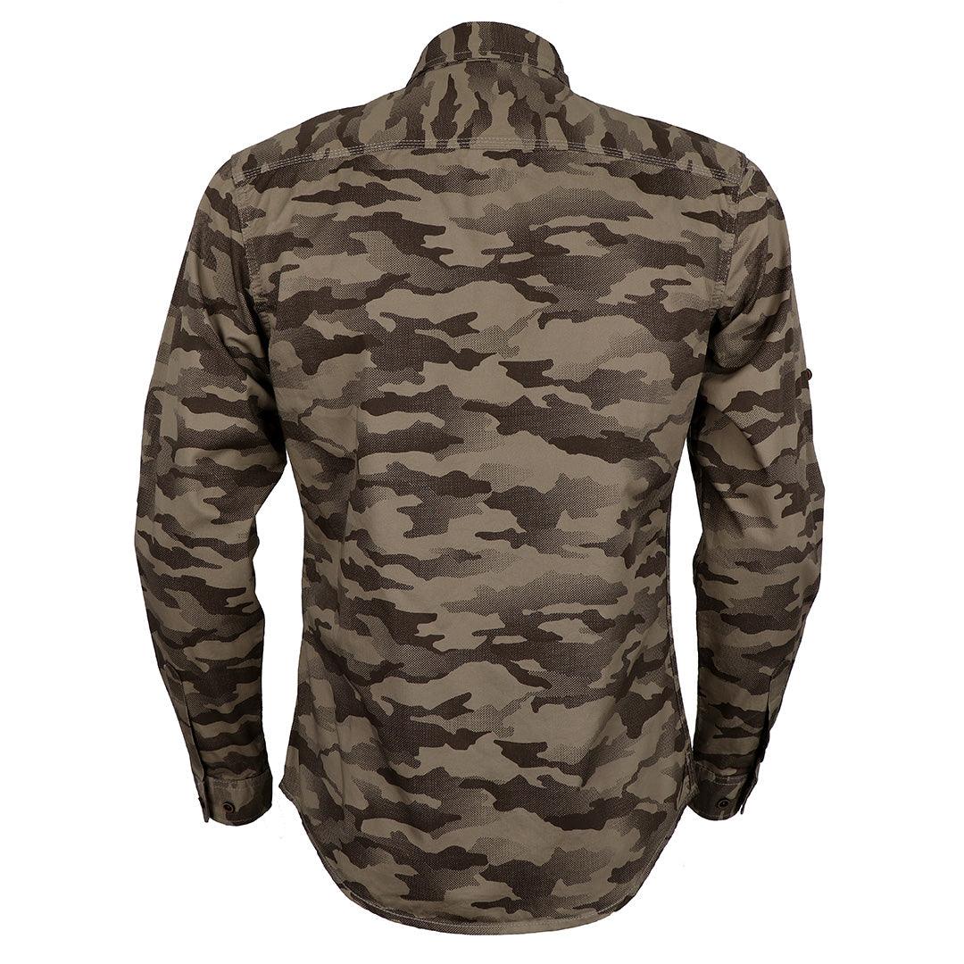Badgley Camo Royal Designed Long Sleeve Shirt - Obeezi