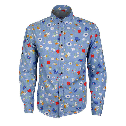 Badgley Executive Style Collection LongSleeve Shirt- SkyBlue - Obeezi.com