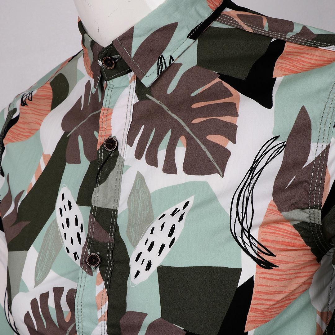 Badgley Executive Style Collection Shirt- Green - Obeezi