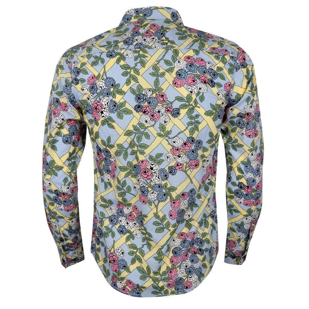 Badgley Rich Closet Floral Print Long Sleeve Shirt - Obeezi