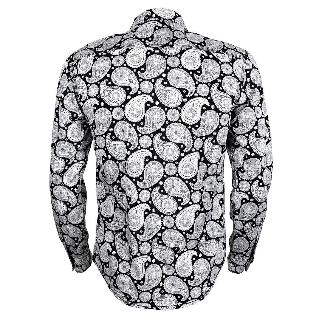 Badgley Rich Closet Trendy Black And White Long Sleeve Shirt - Obeezi