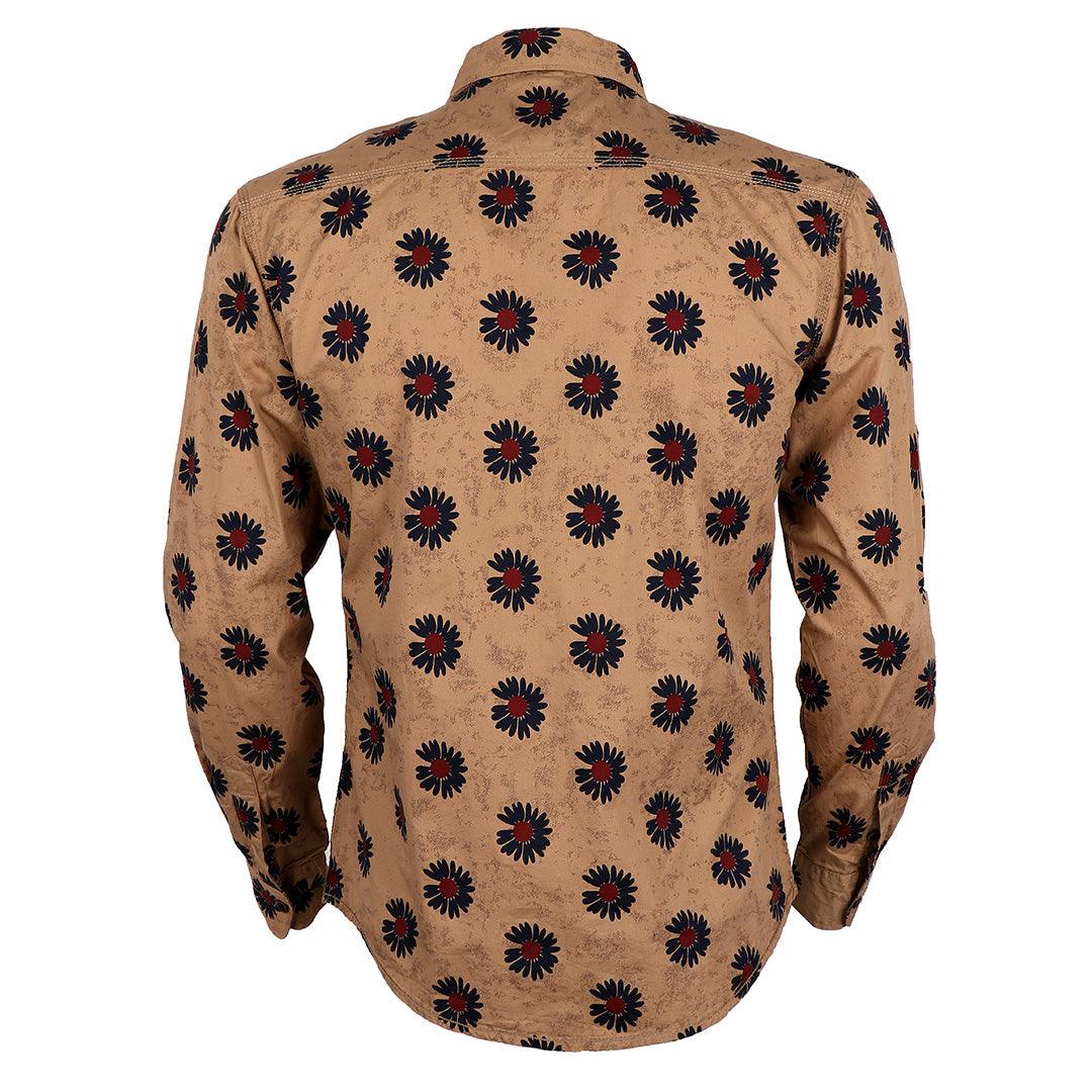 Baijieli Vintage Linen Casual Men Printing Long Sleeve Shirts - Obeezi