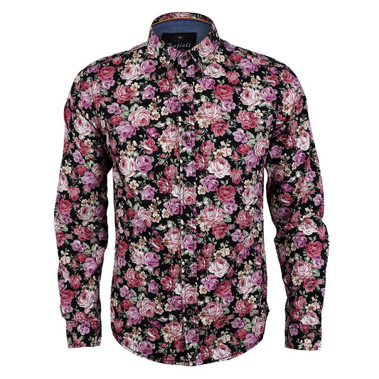 Bajiel Vintage Autumn Men's Floral Hawaiian Shirt - Obeezi