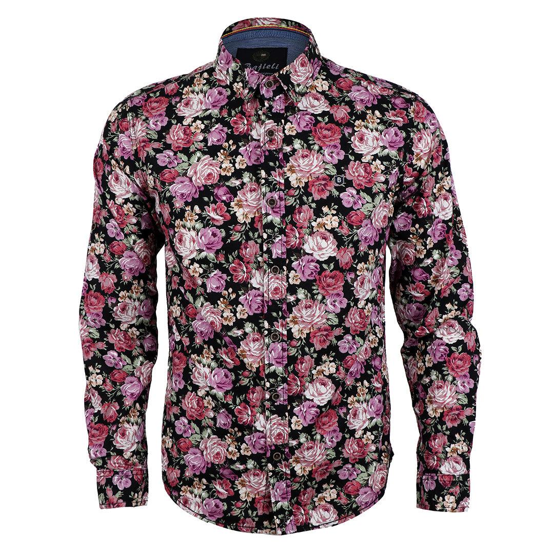 Bajiel Vintage Autumn Men's Floral Hawaiian Shirt - Obeezi
