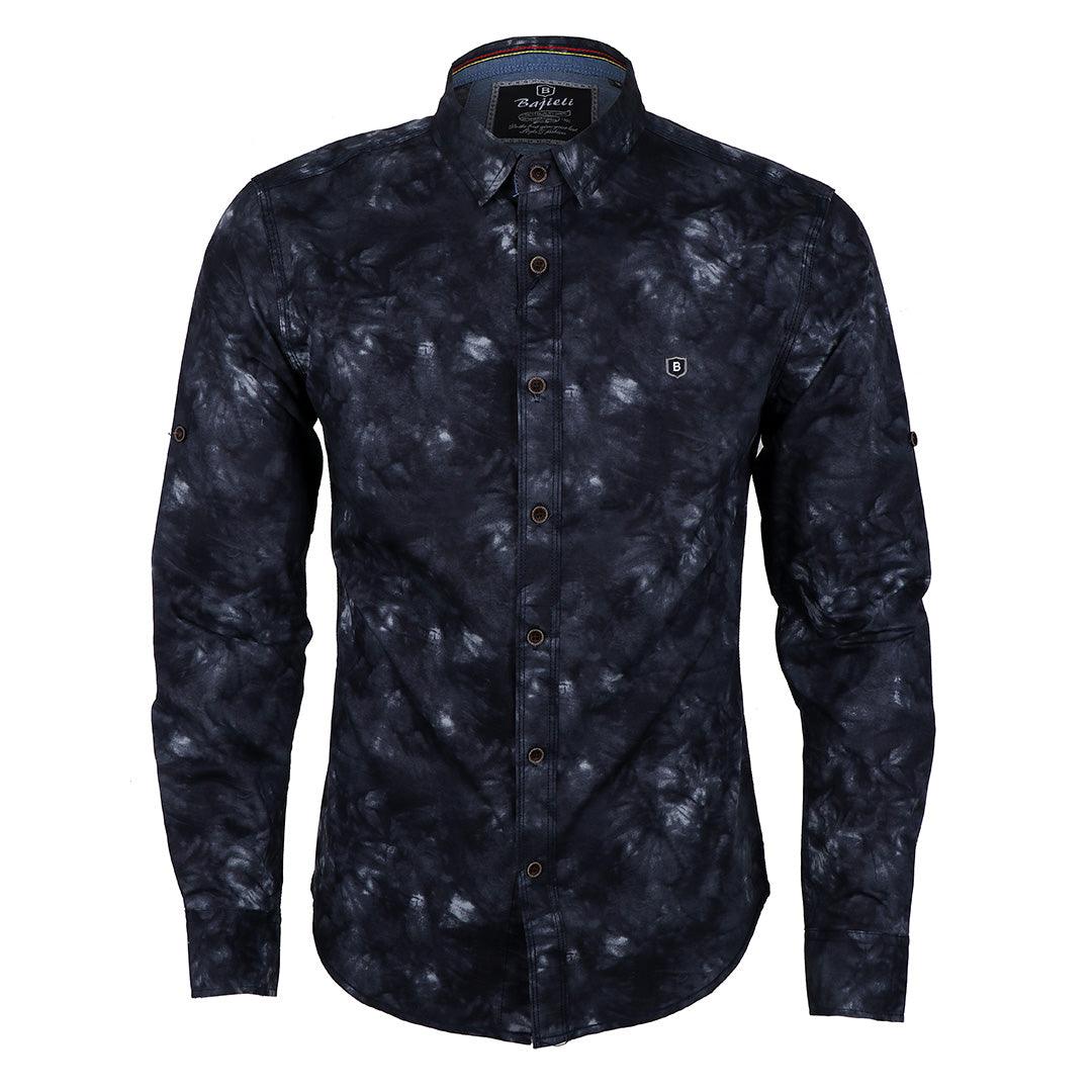 Bajieli Cotton Linen Vintage Long Sleeve Style Men Shirt - Obeezi