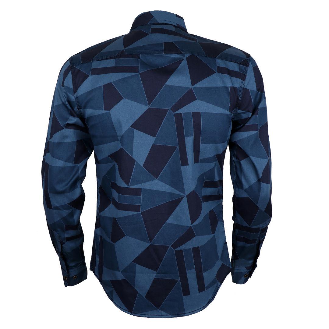 Bajieli Finest Quality Ace Designed Royal Long Sleeve Shirt-Blue - Obeezi