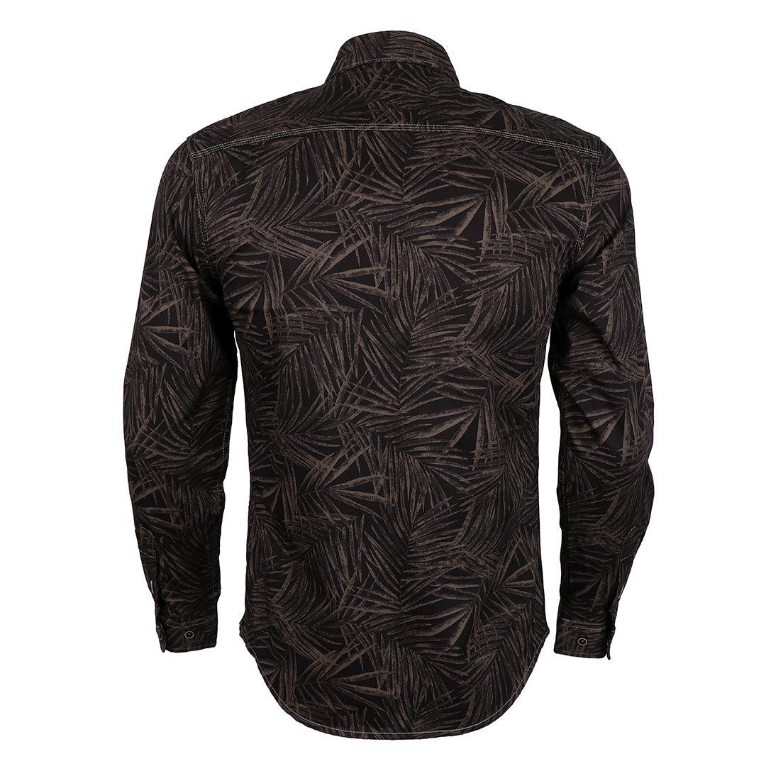 Bajieli Finest Quality Black and Brown Designed LongSleeve Shirt - Obeezi.com