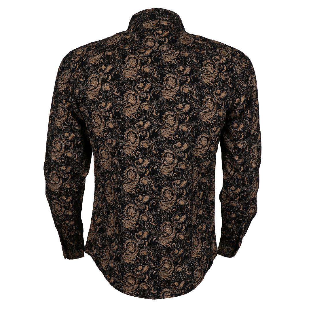 Bajieli New York City Quality Finest Long Sleeve Shirt-Brown - Obeezi