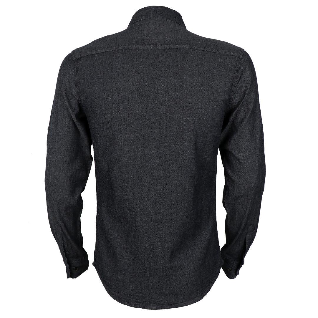 Bajieli Riggs Workwear Men's Denim Work Shirt-Black - Obeezi