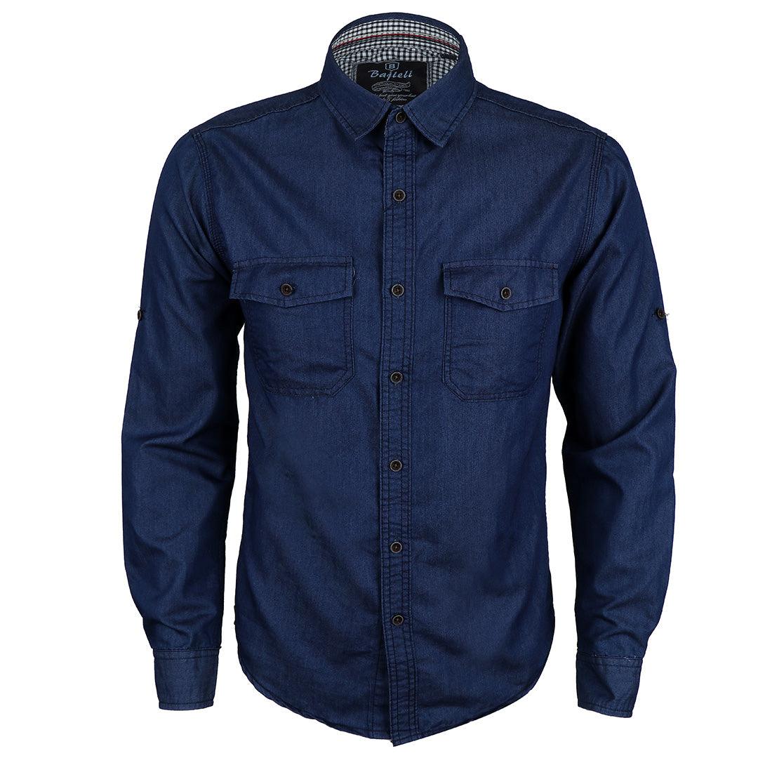 Bajieli Riggs Workwear Men's Denim Work Shirt - Obeezi