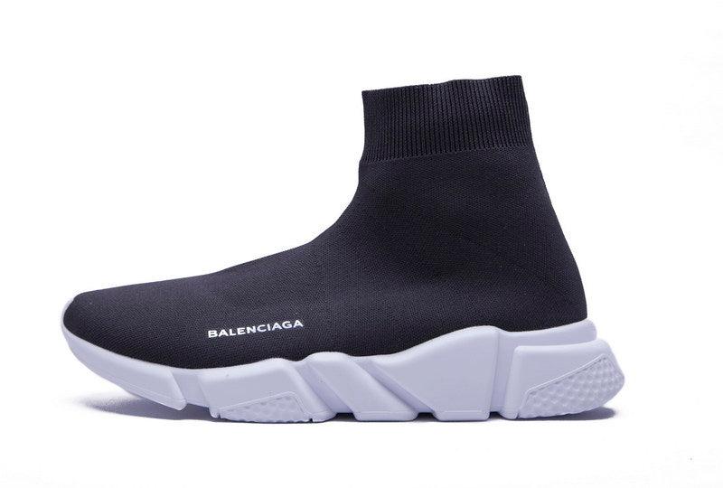 Balenciaga Stretch Mesh High Top Black Sneaker - Obeezi