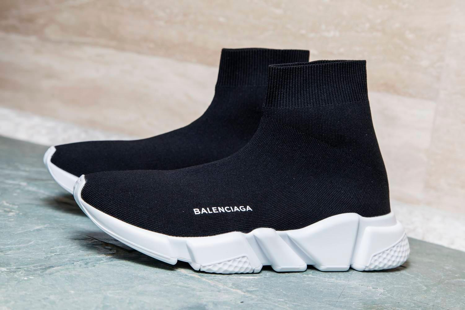 Balenciaga Stretch Mesh High Top Black Sneaker - Obeezi