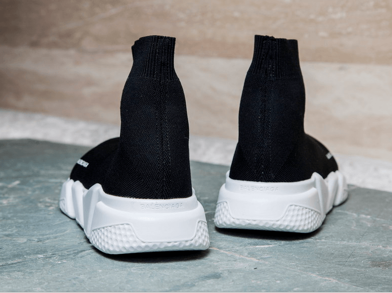 Balenciaga Stretch Mesh High Top Black Sneaker - Obeezi
