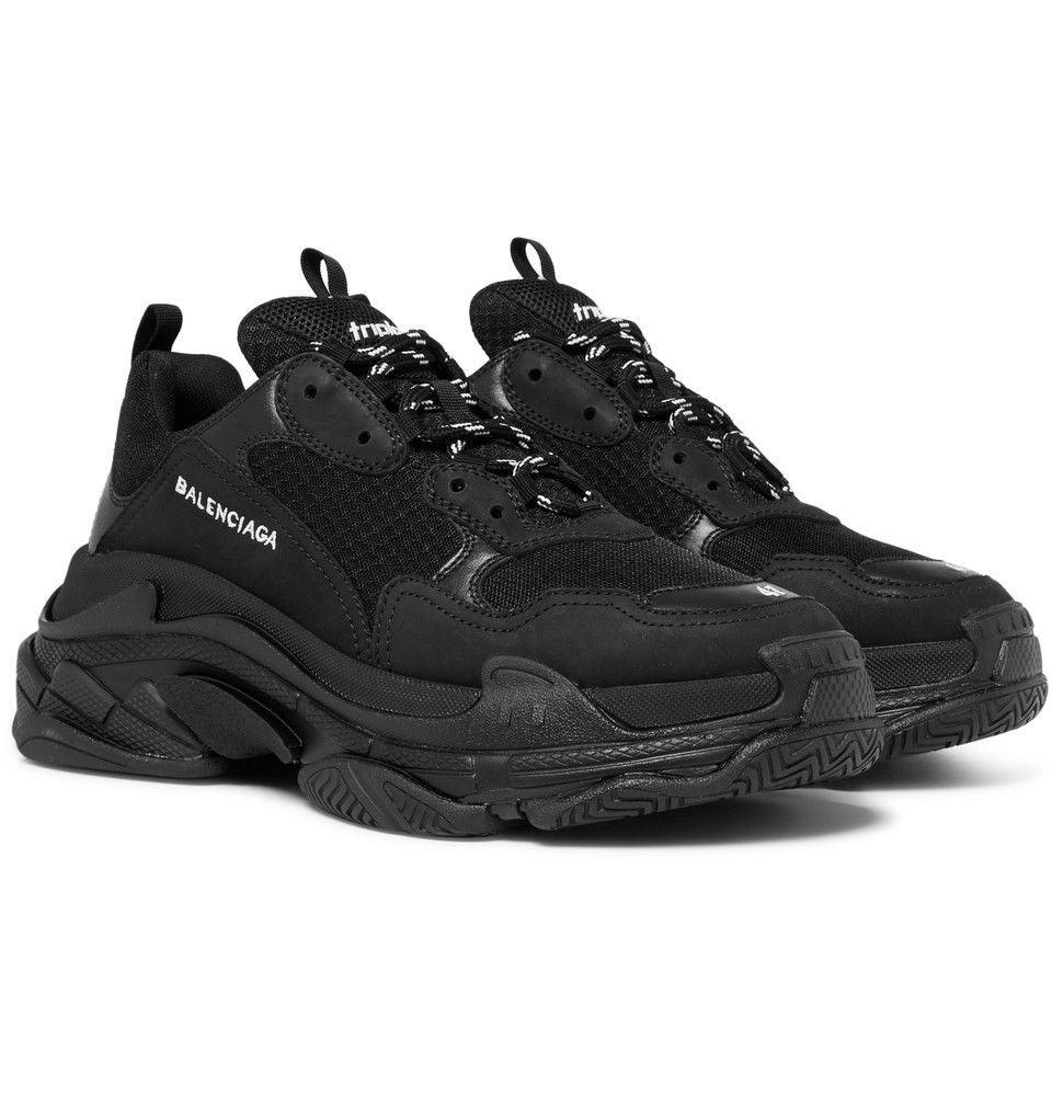 Balenciaga Triple S Sold Out Speed Runner Trainer Arena Triple Black - Obeezi