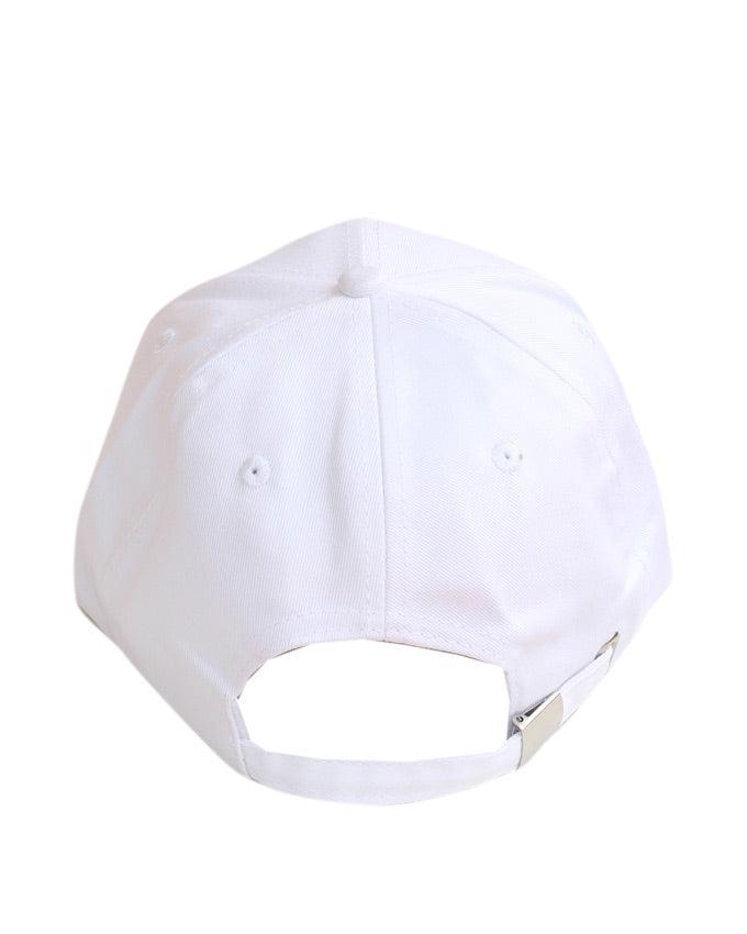 Balenciaga White 'Sinners' Embroidered Cotton Twill Baseball Cap - Obeezi.com