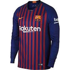 Barcelona Home 2018/2019 Longsleeve Jersey - Obeezi