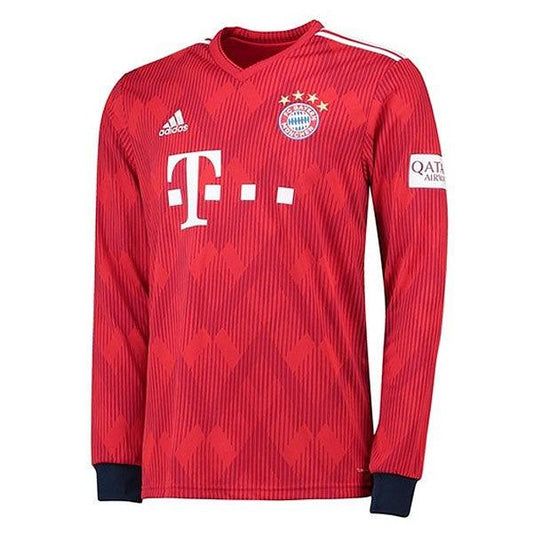 Bayern Munich Home Long Sleeve Jersey 2018-2019 Jersey - Obeezi