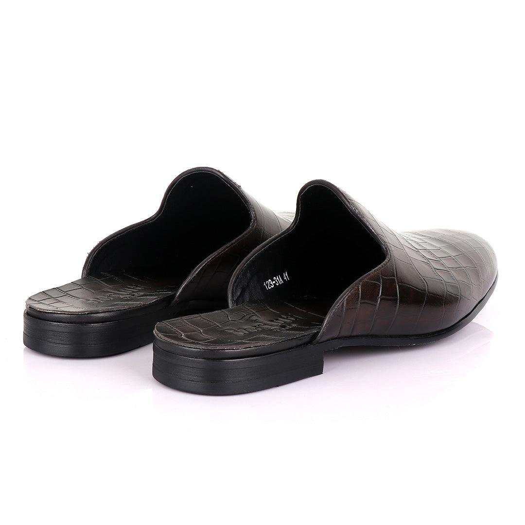 Berluti Coffee Mole Half Shoe Crocodile Skin - - Obeezi