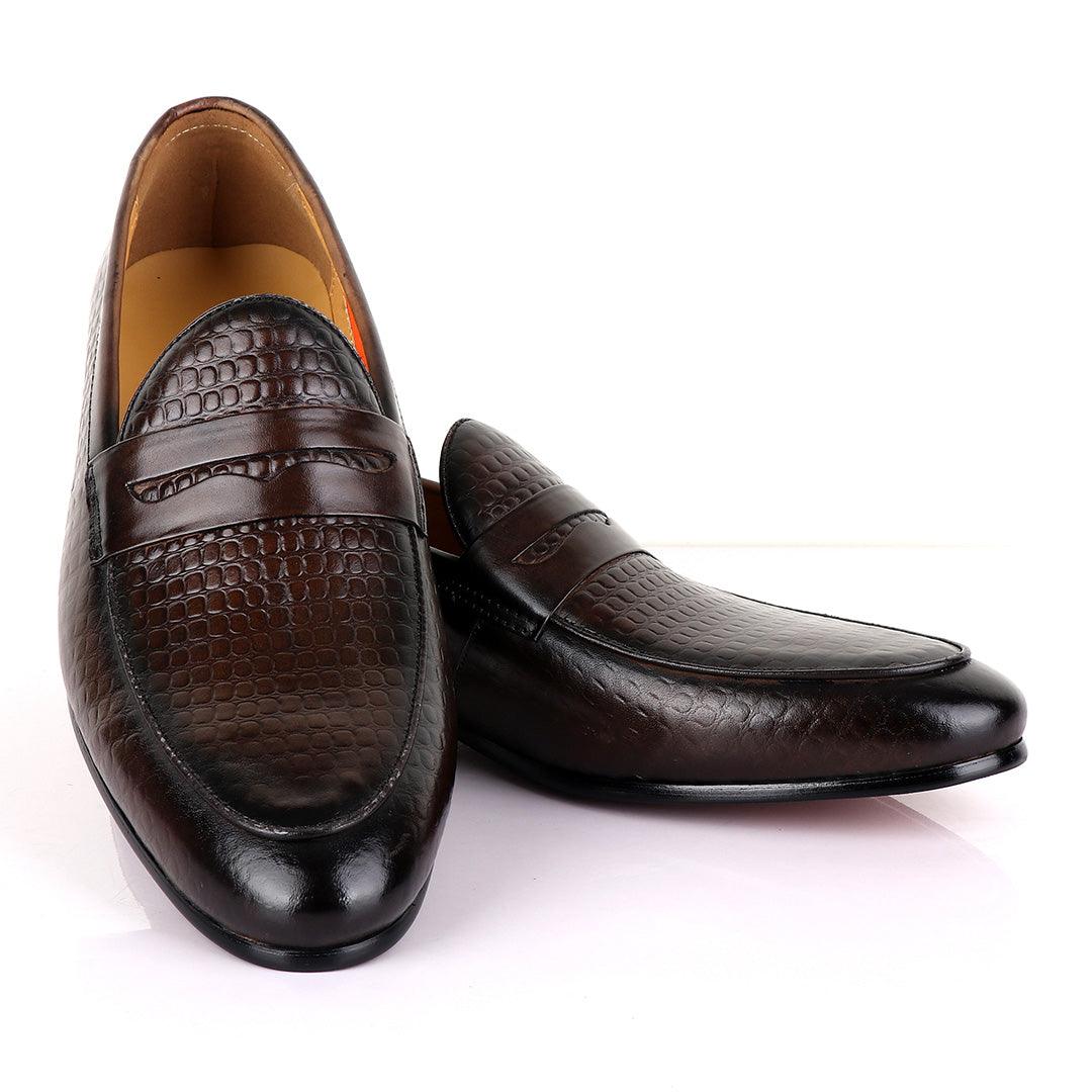 Berluti Crocodile Leather Men's Shoe-Coffee - Obeezi