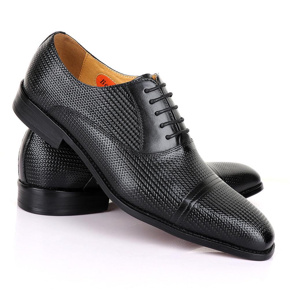 Berluti Formal Oxford Black Leather shoe - Obeezi