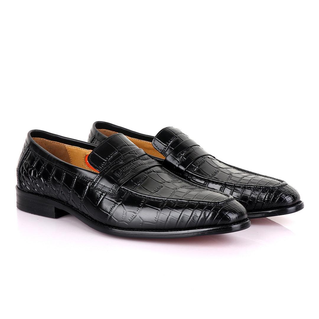 Berluti Full Black crocodile Skin - Obeezi