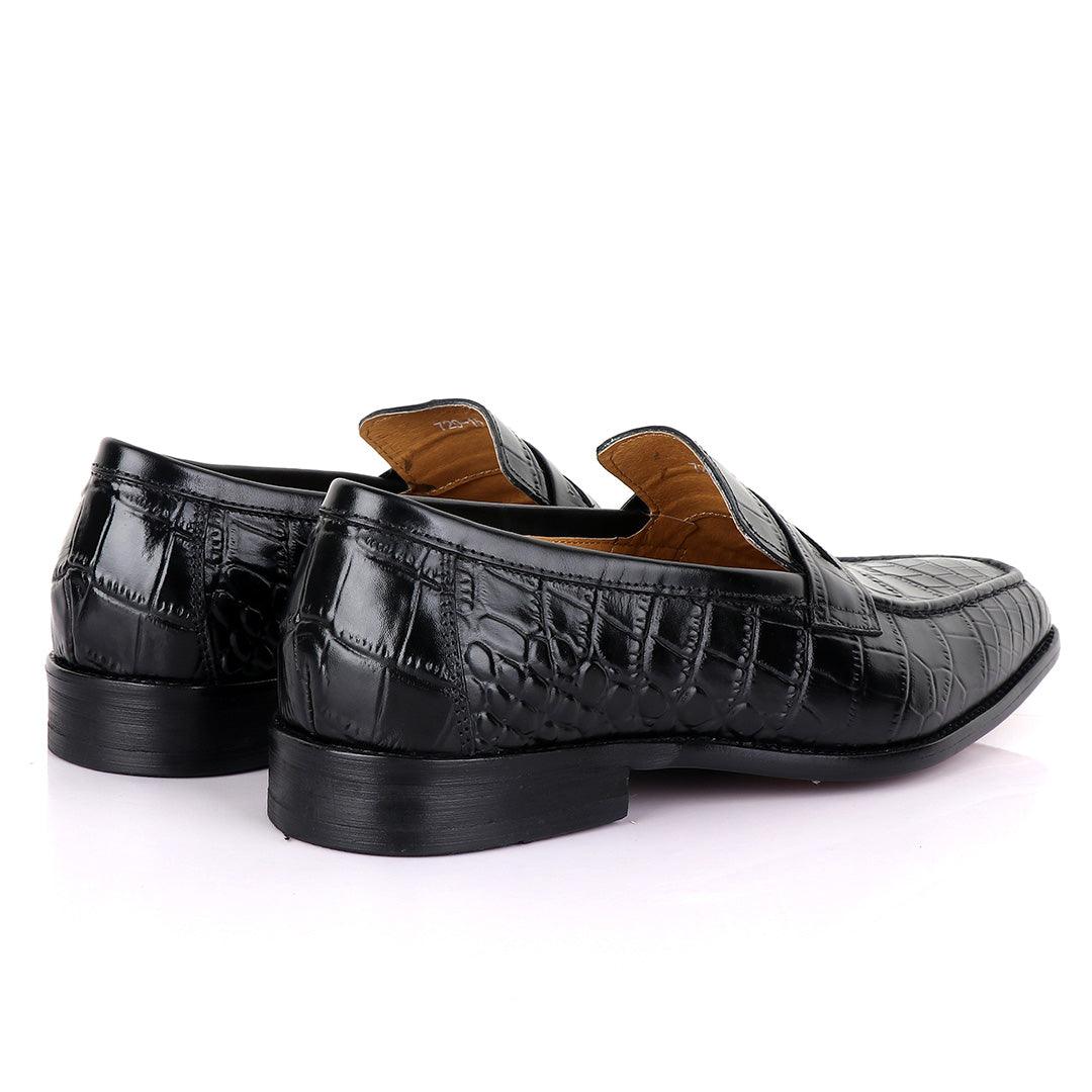 Berluti Full Black crocodile Skin - Obeezi