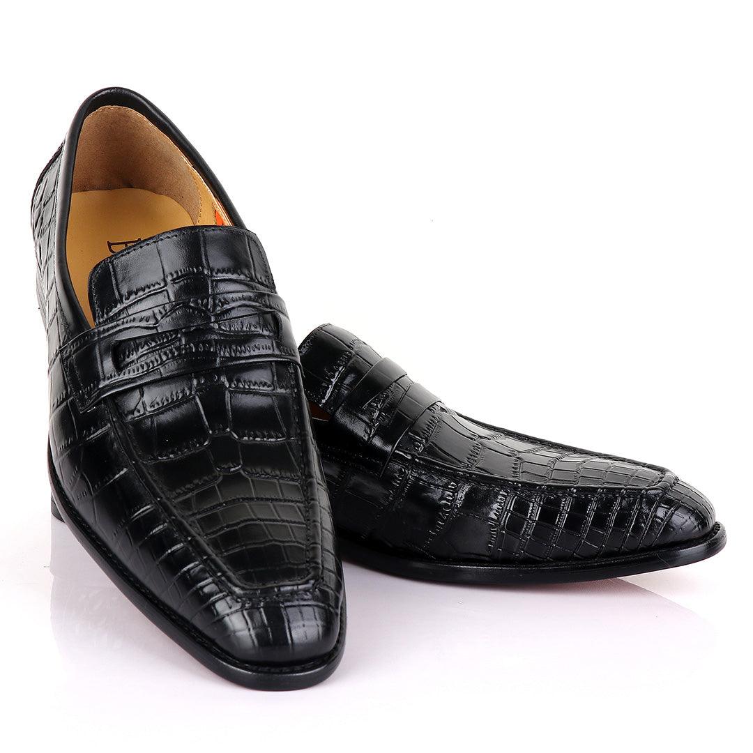 Berluti Full Black crocodile Skin - Obeezi