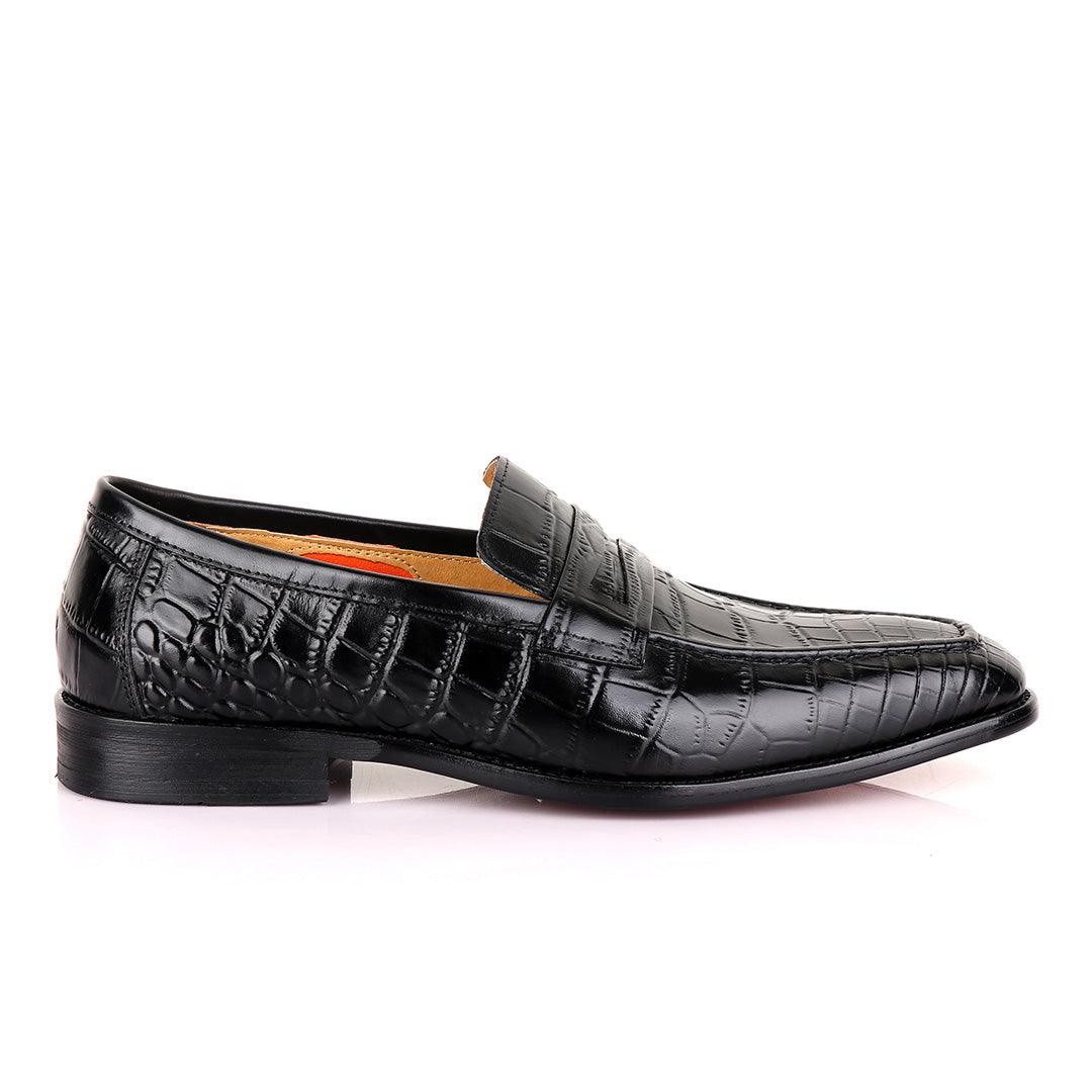 Berluti Full Black crocodile Skin - Obeezi
