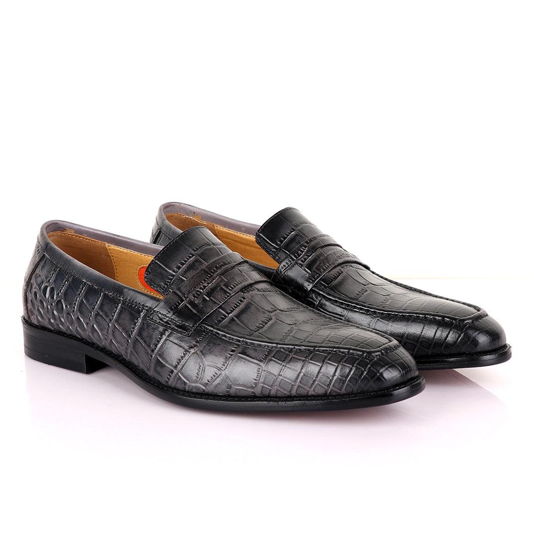 Berluti Full Black crocodile Skin - Obeezi