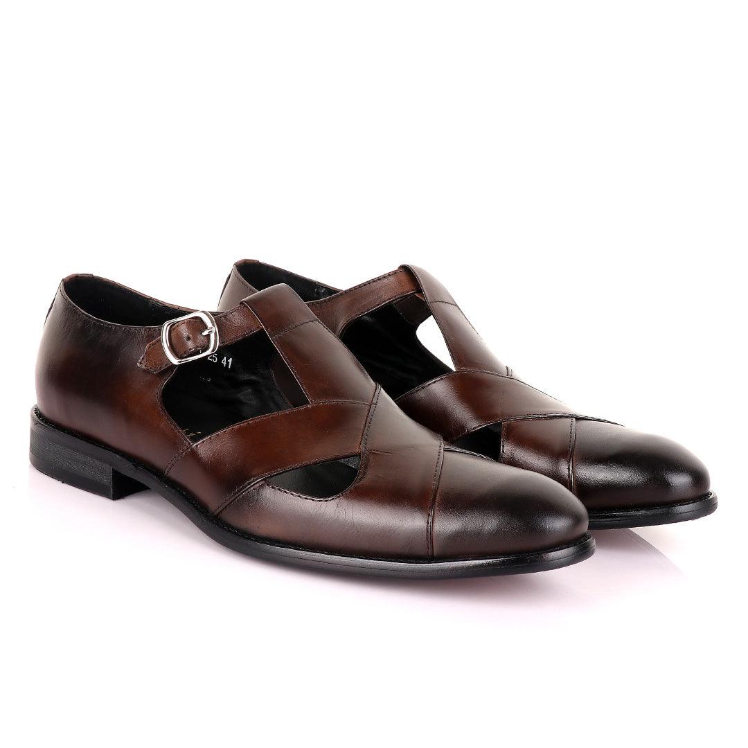 Berluti Men's Designer Shoes-Coffee - Obeezi