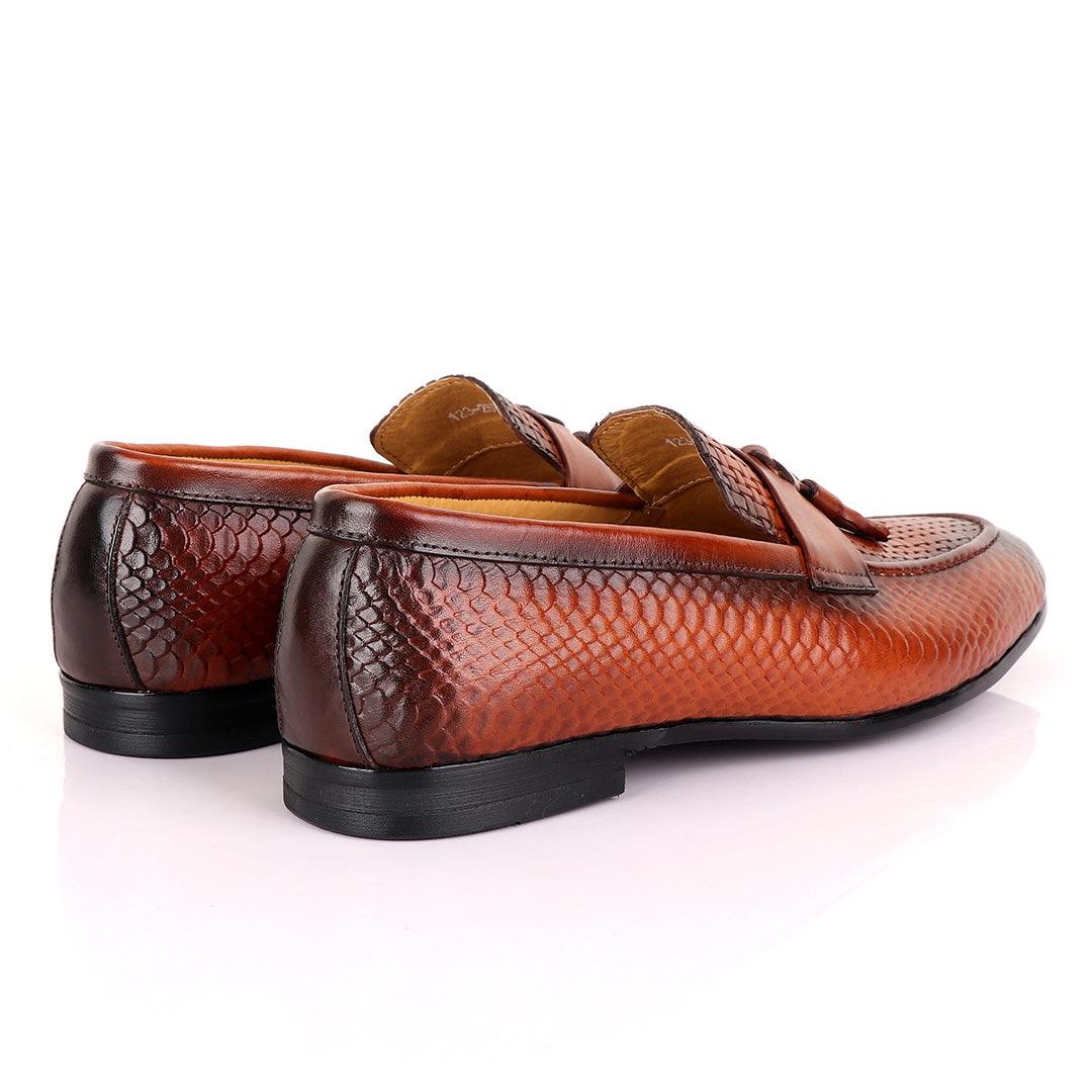 Berluti Tassel Leather Men's Shoe-Brown - Obeezi