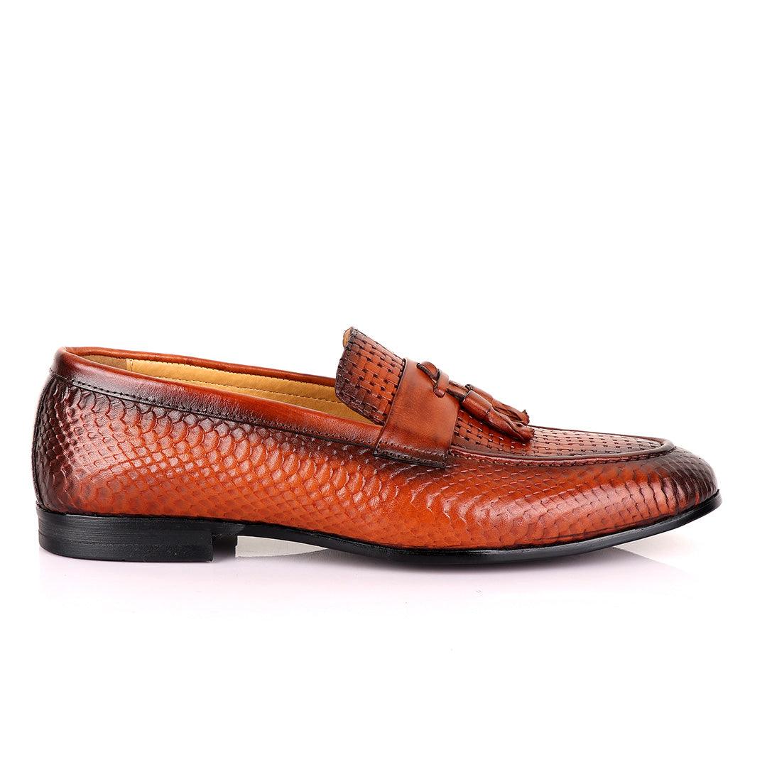 Berluti Tassel Leather Men's Shoe-Brown - Obeezi