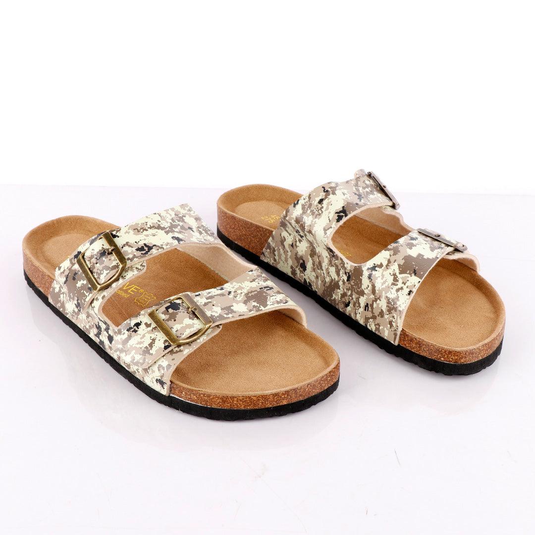 Big Brave 'Birkenstock' Camouflage Double-Strap Sandal Slippers - Obeezi