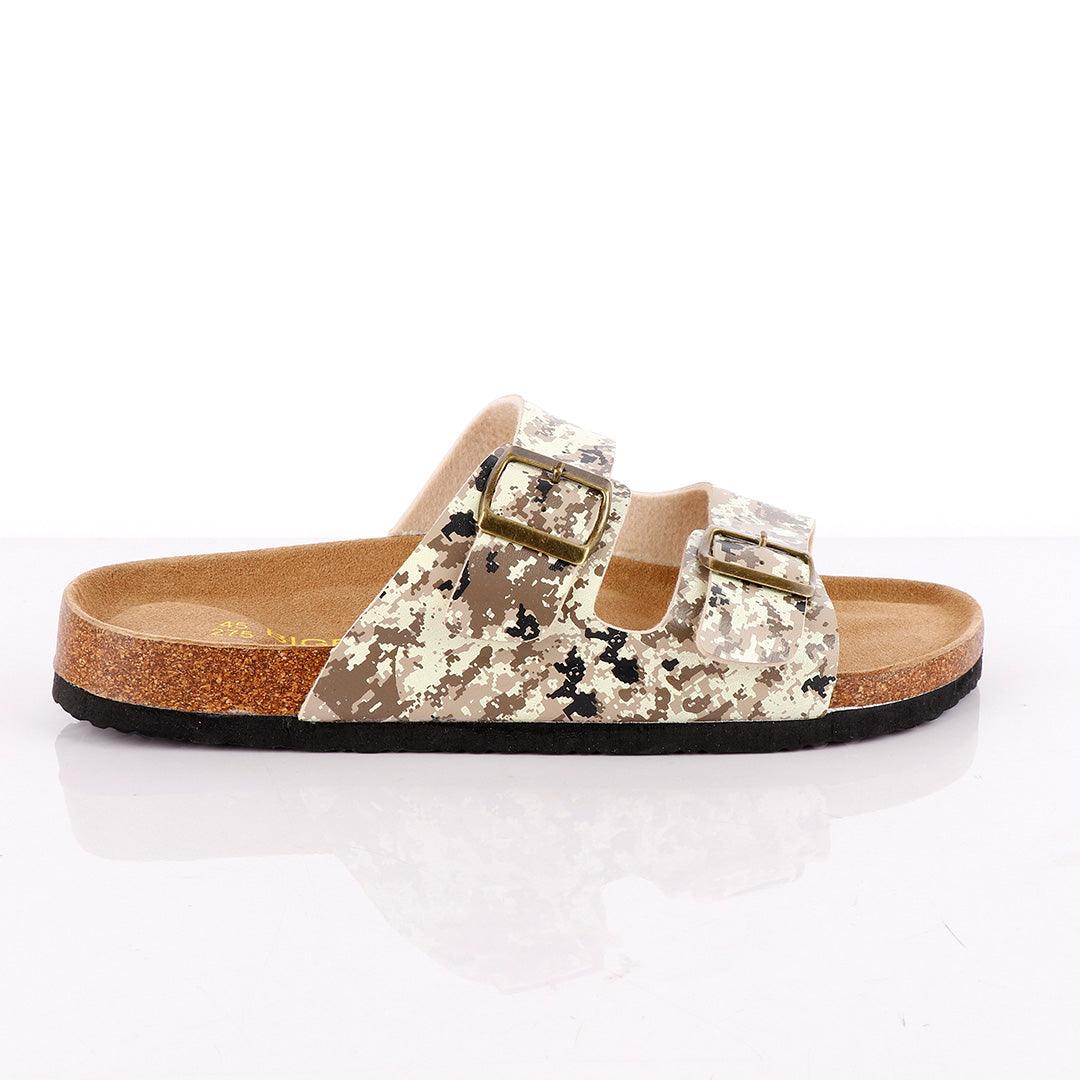 Big Brave 'Birkenstock' Camouflage Double-Strap Sandal Slippers - Obeezi
