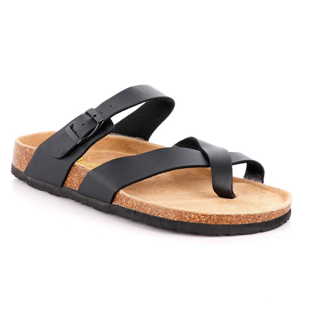 Big Brave "Birkenstock" Mayari Mocha Unisex Black Slippers - Obeezi