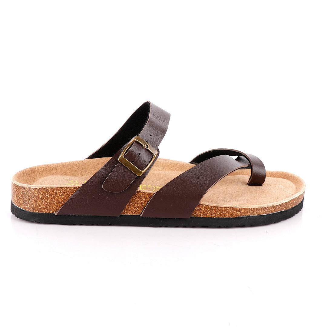 Big Brave "Birkenstock" Mayari Mocha Unisex Slippers - Brown - Obeezi