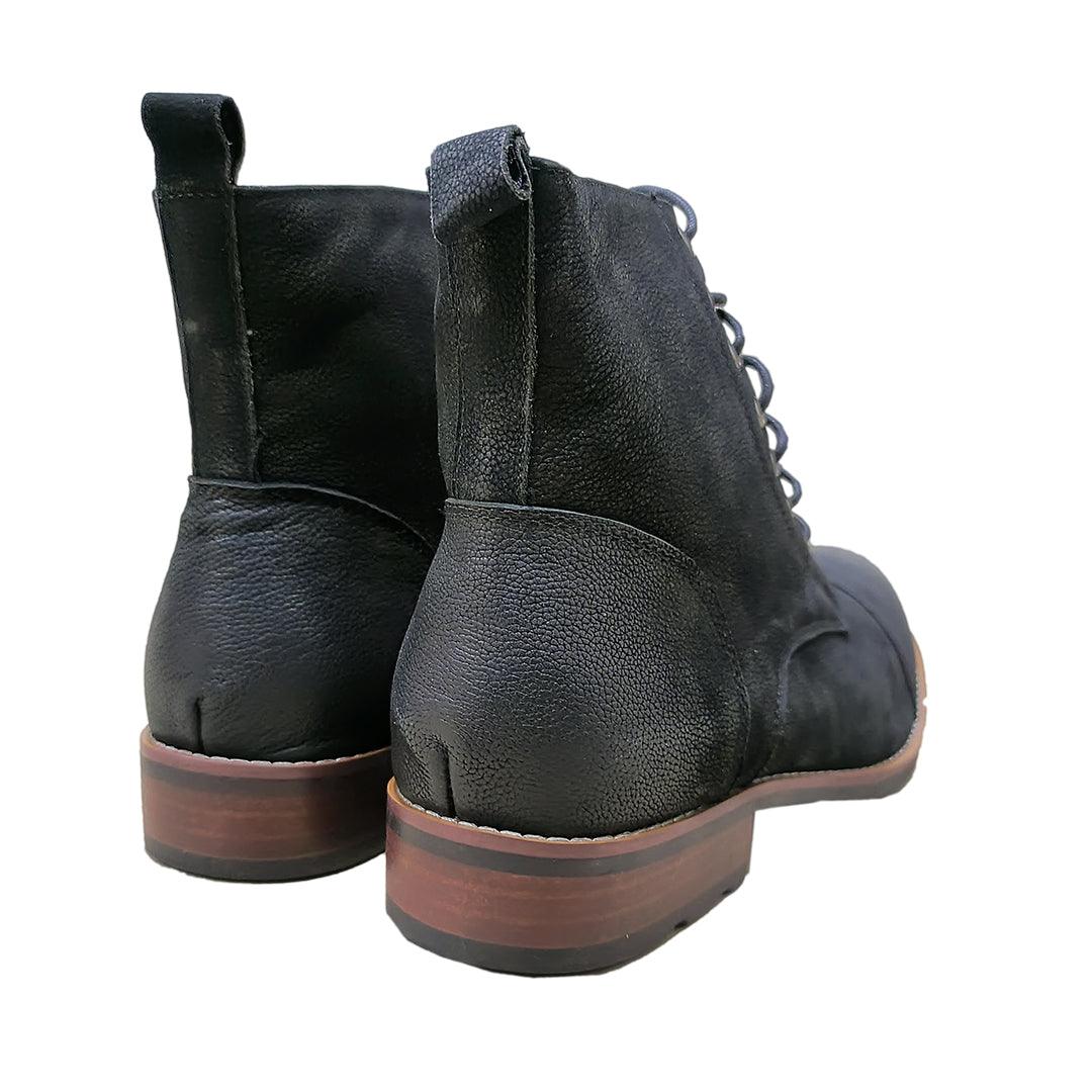 Billion Exquisite Designed High Heel Lace up Shoe - Black - Obeezi.com