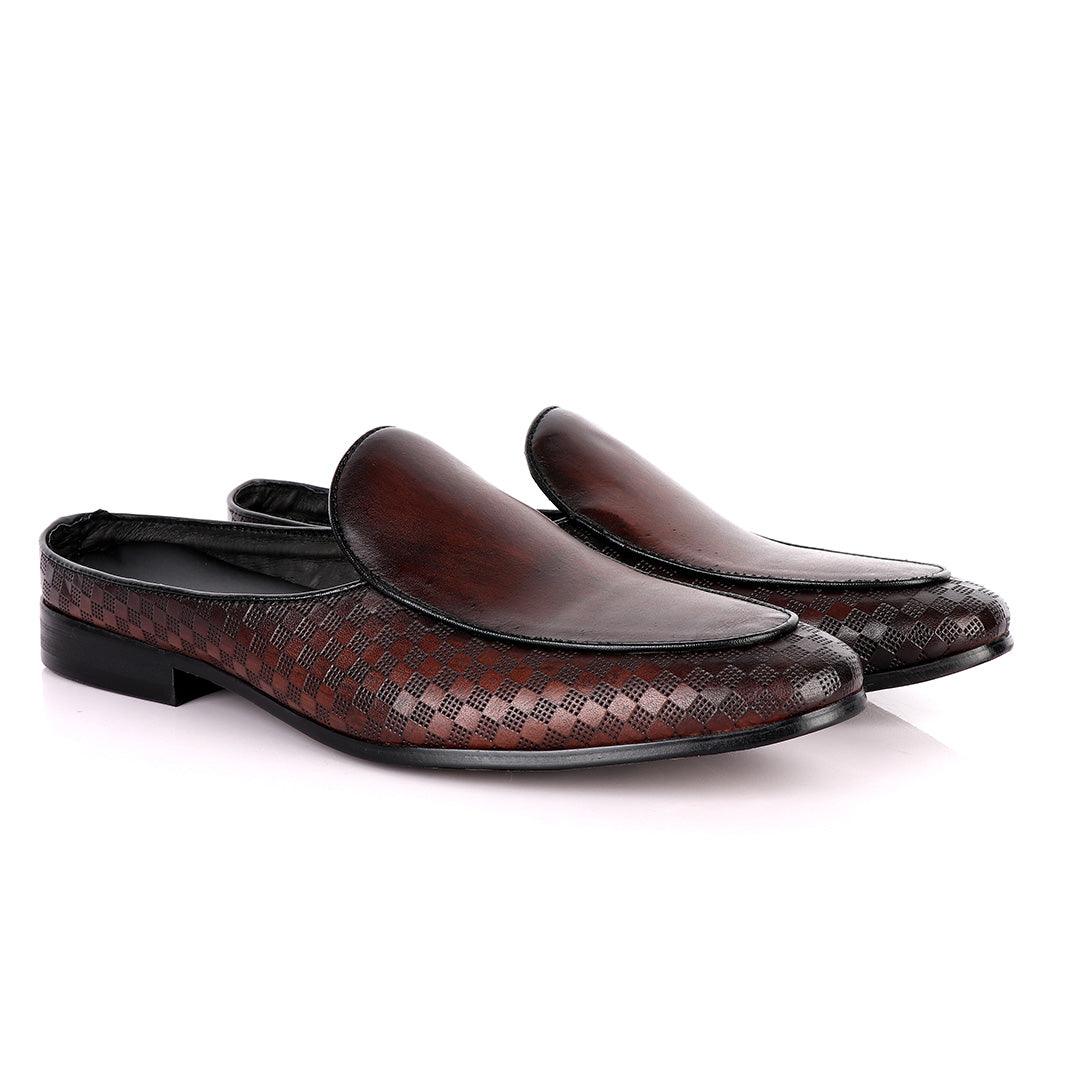 Billionaire Classic Sole House Coffee Mole Leather Shoe - Obeezi