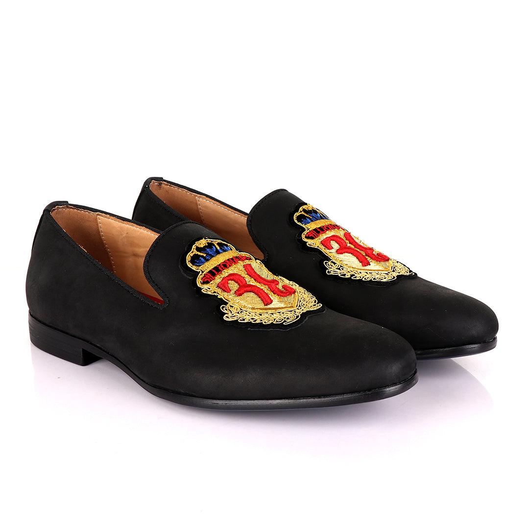 Billionaire Couture Slip-on Men's Shoe-Black - Obeezi