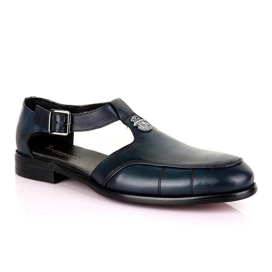 Billionaire Exotic Blue Cover Leather Sandal - Obeezi