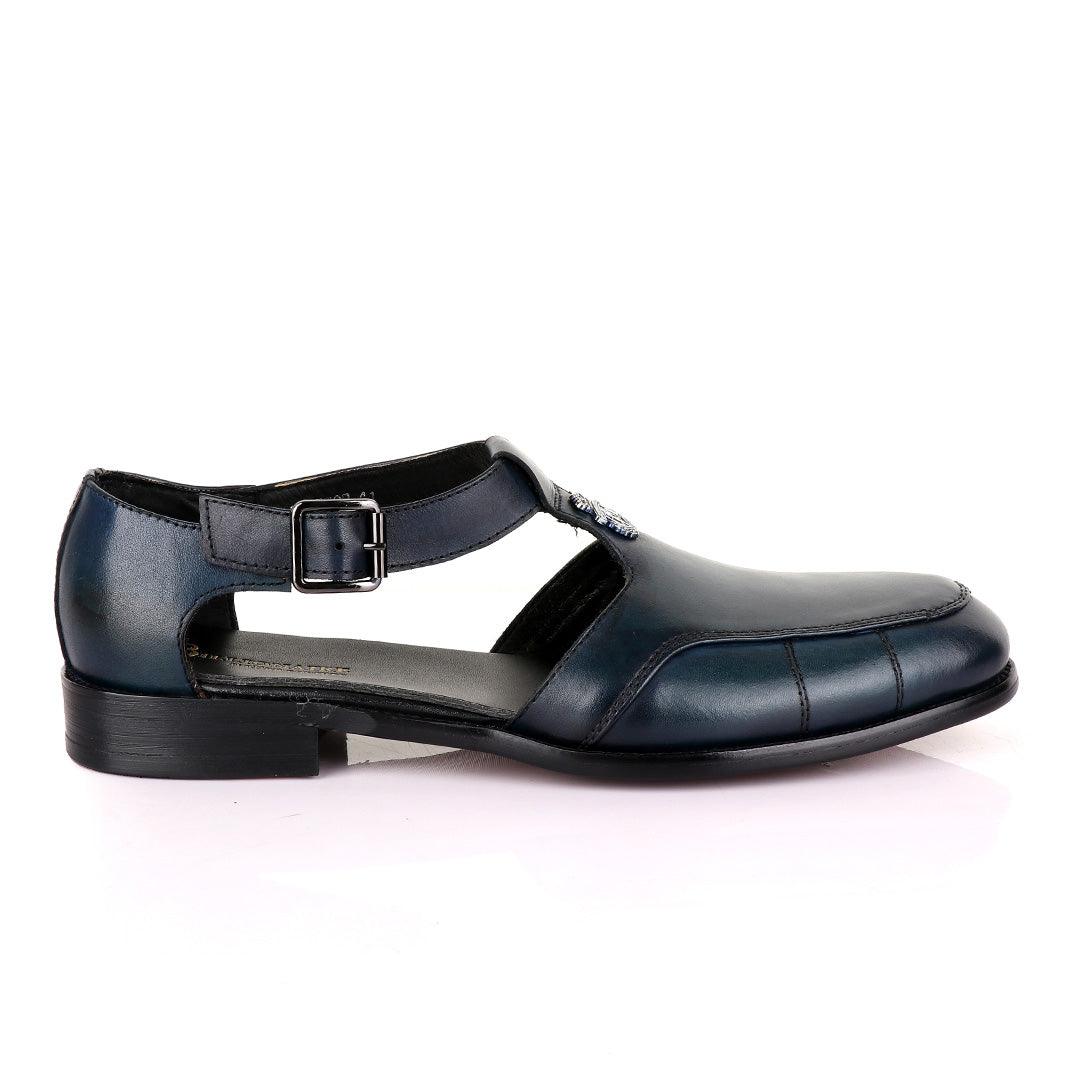 Billionaire Exotic Blue Cover Leather Sandal - Obeezi