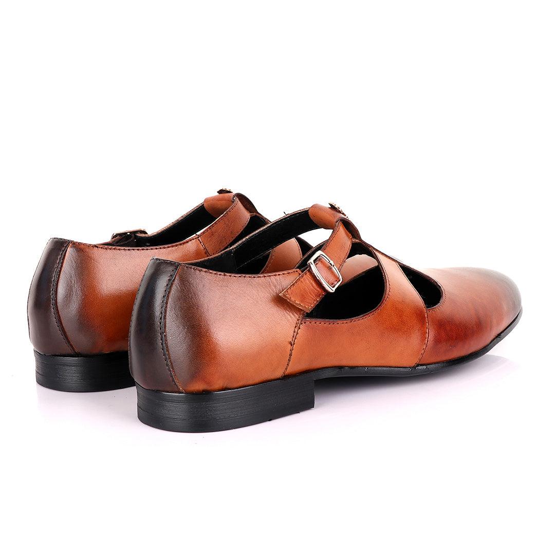 Billionaire Exotic Plain with Logo Brown Cover Shoe - Obeezi