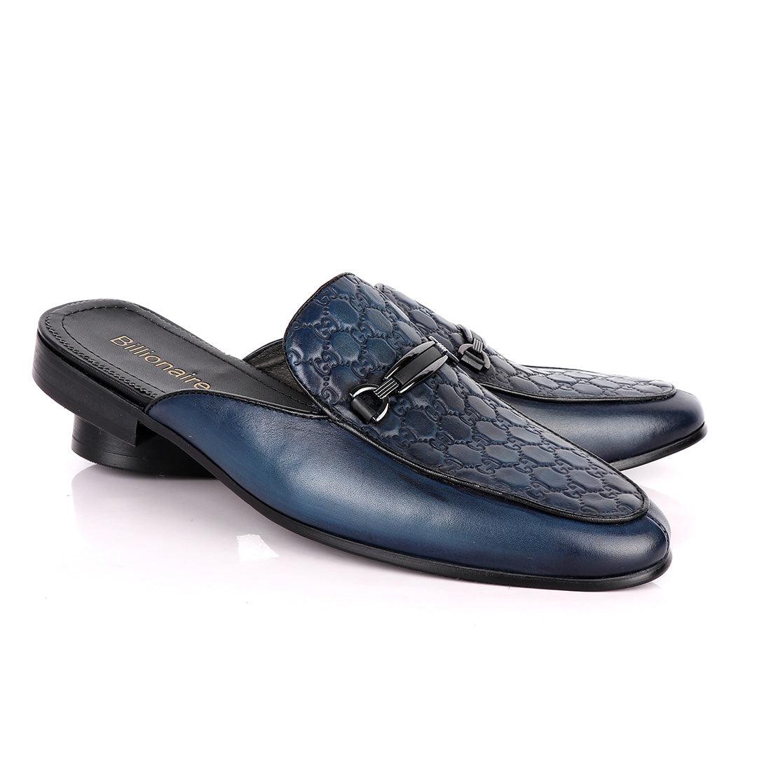 Billionaire Exquisite Blue Mole Leather Shoe - Obeezi